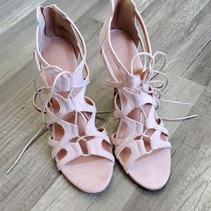 Used lace up heels